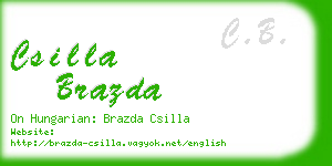 csilla brazda business card